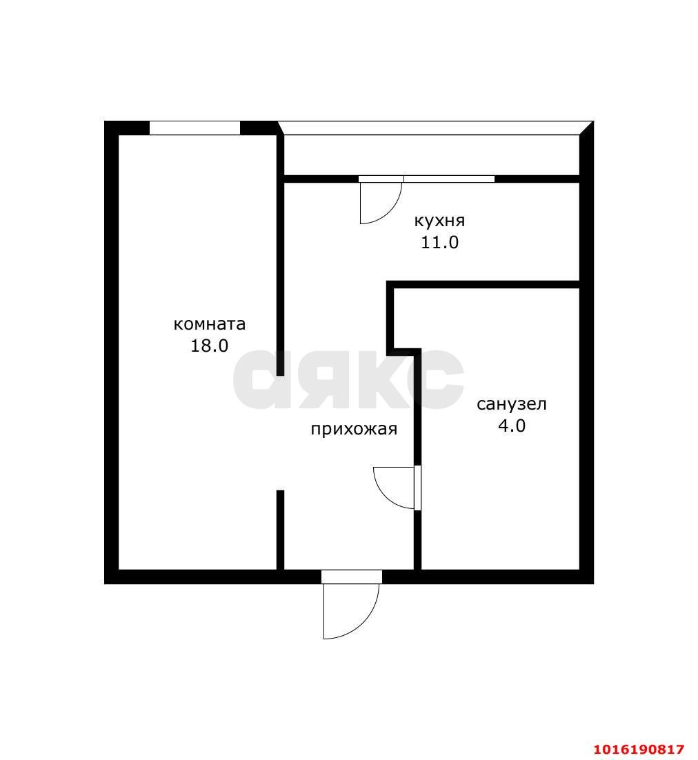 Фото №11: 1-комнатная квартира 44 м² - Краснодар, Прикубанский внутригородской округ, мкр. Новый, ул. Высотная, 7