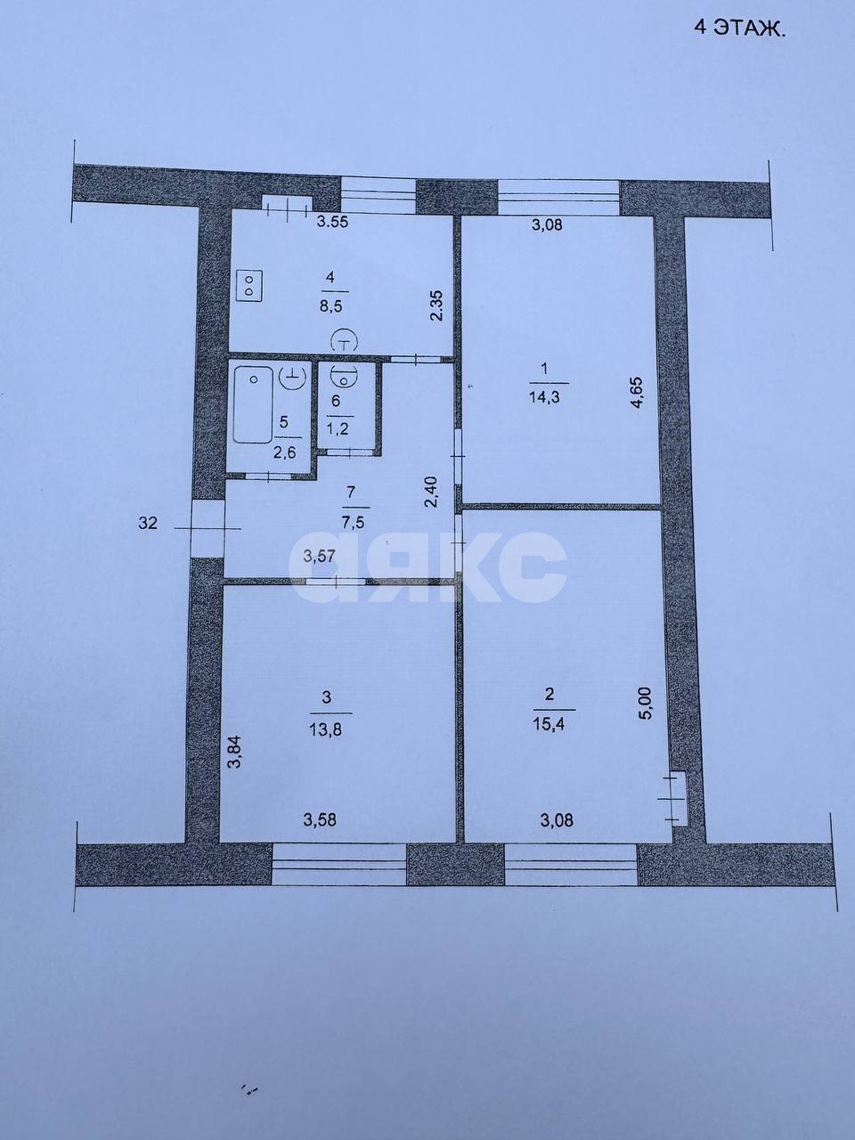 Фото №12: 3-комнатная квартира 63 м² - Егорьевск, ул. Советская, 191