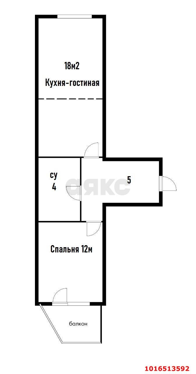 Фото №11: 1-комнатная квартира 40 м² - Краснодар, Прикубанский внутригородской округ, мкр. жилой комплекс Прованс, ул. Генерала Петрова, 31