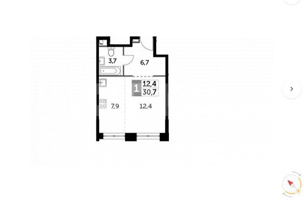 Фото №34: Студия 31 м² - Москва, Хорошёво-Мнёвники, ЖК Сидней Сити, мкр. жилой комплекс Сидней Сити, ул. Шелепихинская набережная, 40к3