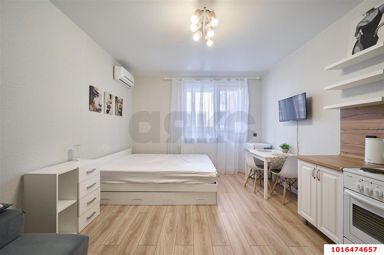 Фото №2: Студия 27 м² - Краснодар, Прикубанский внутригородской округ, мкр. жилой комплекс Самолёт-4, ул. Ивана Беличенко