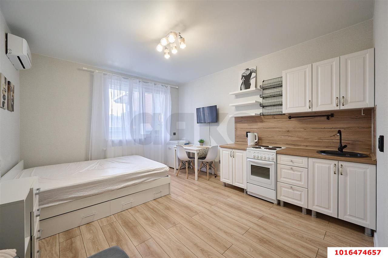 Фото №3: Студия 27 м² - Краснодар, Прикубанский внутригородской округ, мкр. жилой комплекс Самолёт-4, ул. Ивана Беличенко