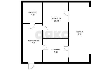 Фото №4: 2-комнатная квартира 43 м² - Российский, мкр. Прикубанский внутригородской округ, ул. Измаильская, 16