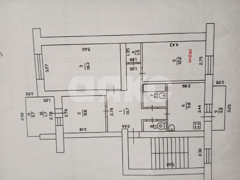 Фото №17: 3-комнатная квартира 67 м² - Горячий Ключ, мкр. Администрация, ул. Ленина, 217