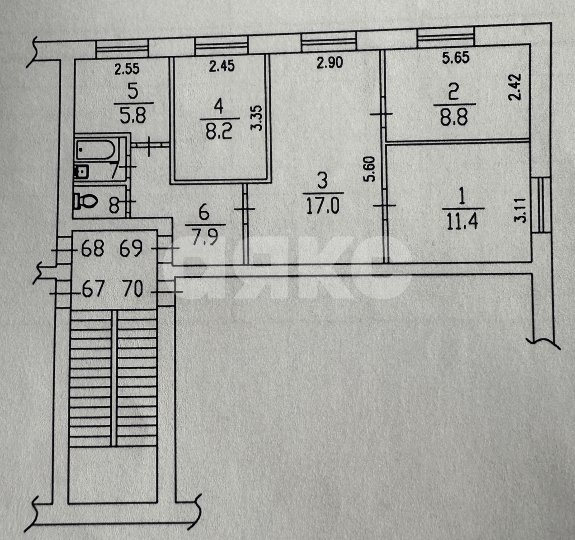 Фото №32: 4-комнатная квартира 64 м² - Дедовск, ул. Энергетиков, 18