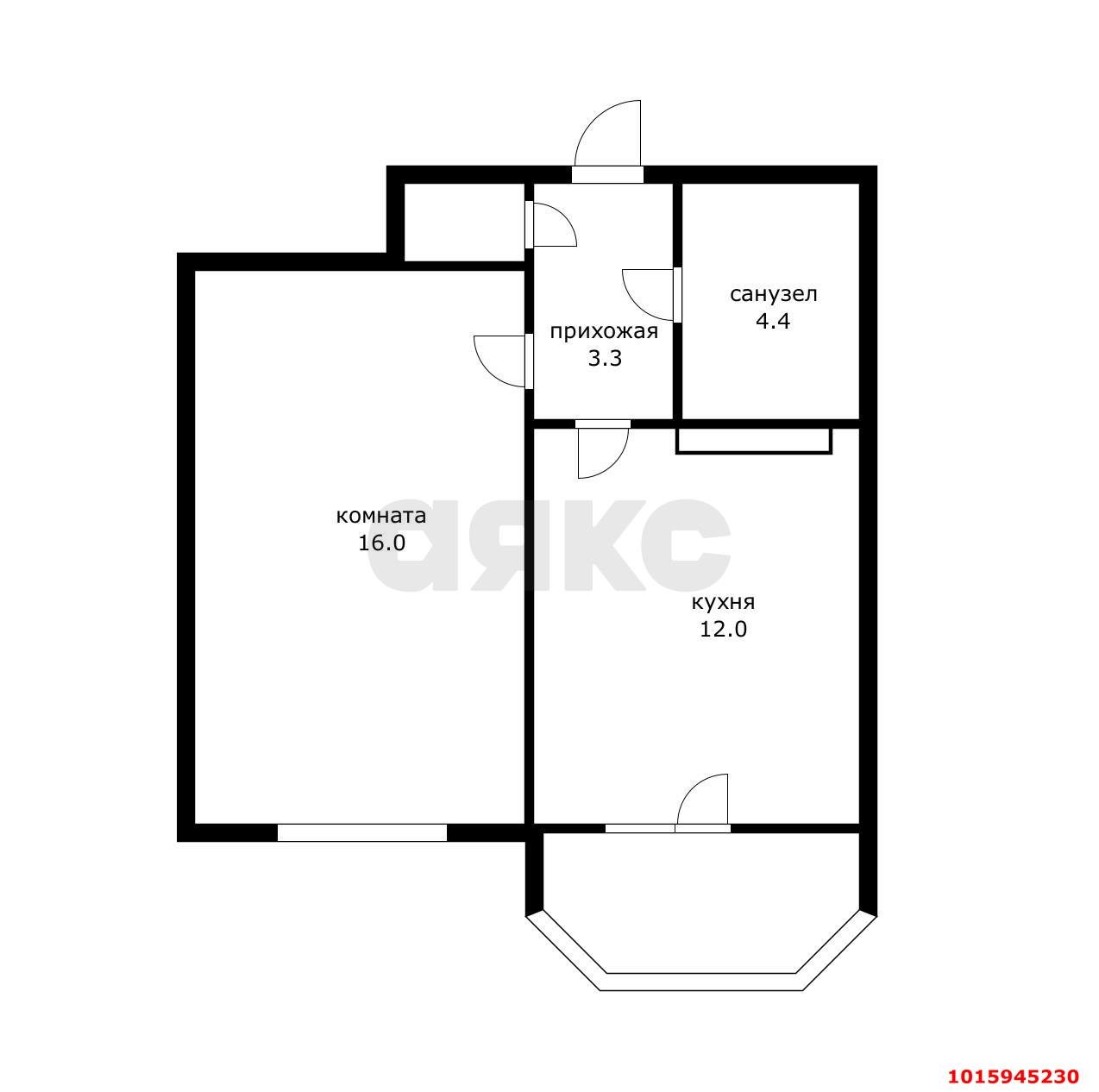 Фото №5: 1-комнатная квартира 38 м² - Краснодар, Панорама, мкр. Прикубанский внутригородской округ, ул. Восточно-Кругликовская, 28/3