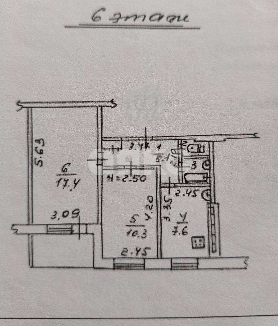 Фото №15: 2-комнатная квартира 45 м² - Мариуполь, Левобережный, Азовский, мкр. квартал № 278, пр-кт Ленинградский, 43