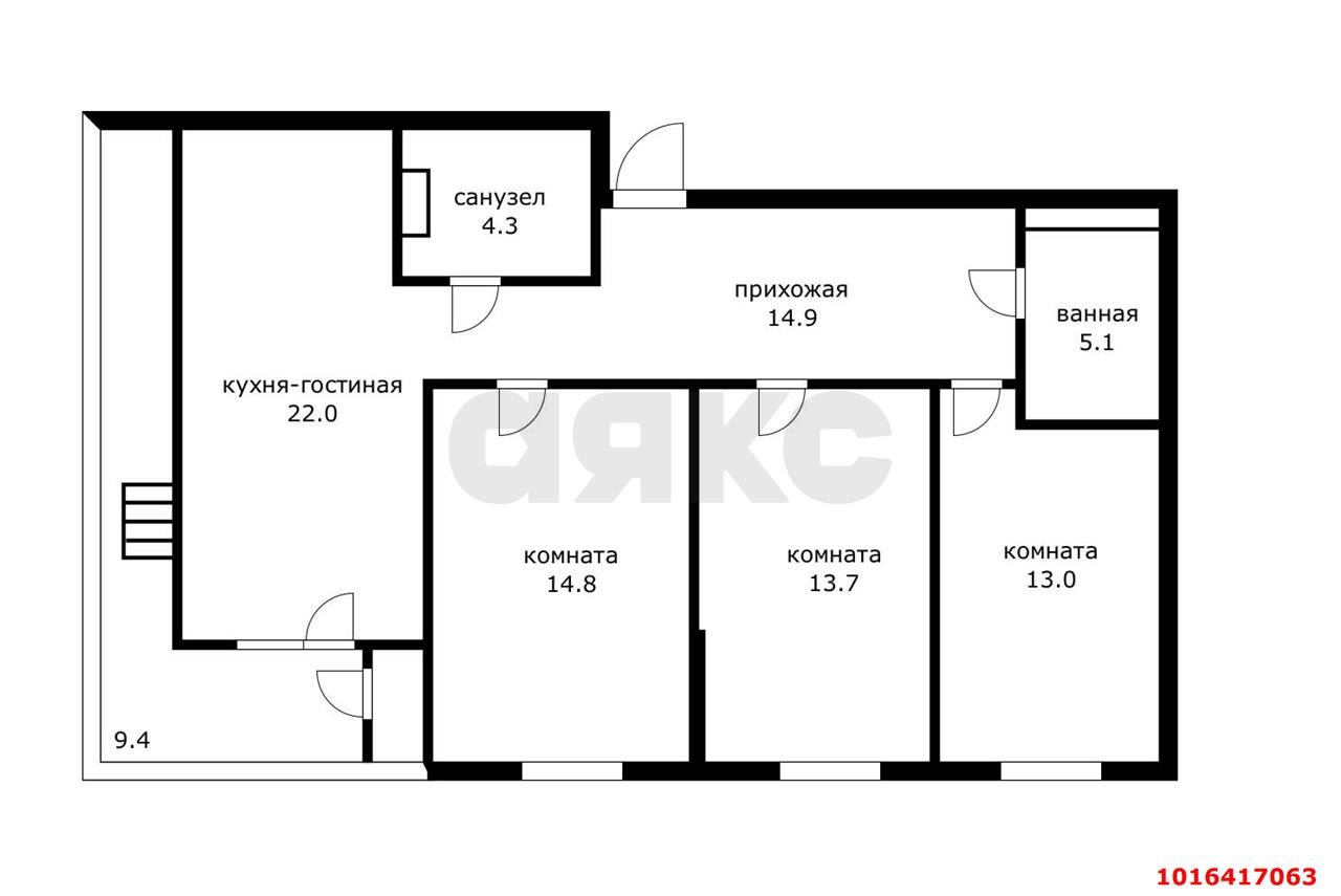 Фото №18: Пентхаус 189 м² - Яблоновский, мкр. жилой комплекс Вектор, ул. Базовская, 21