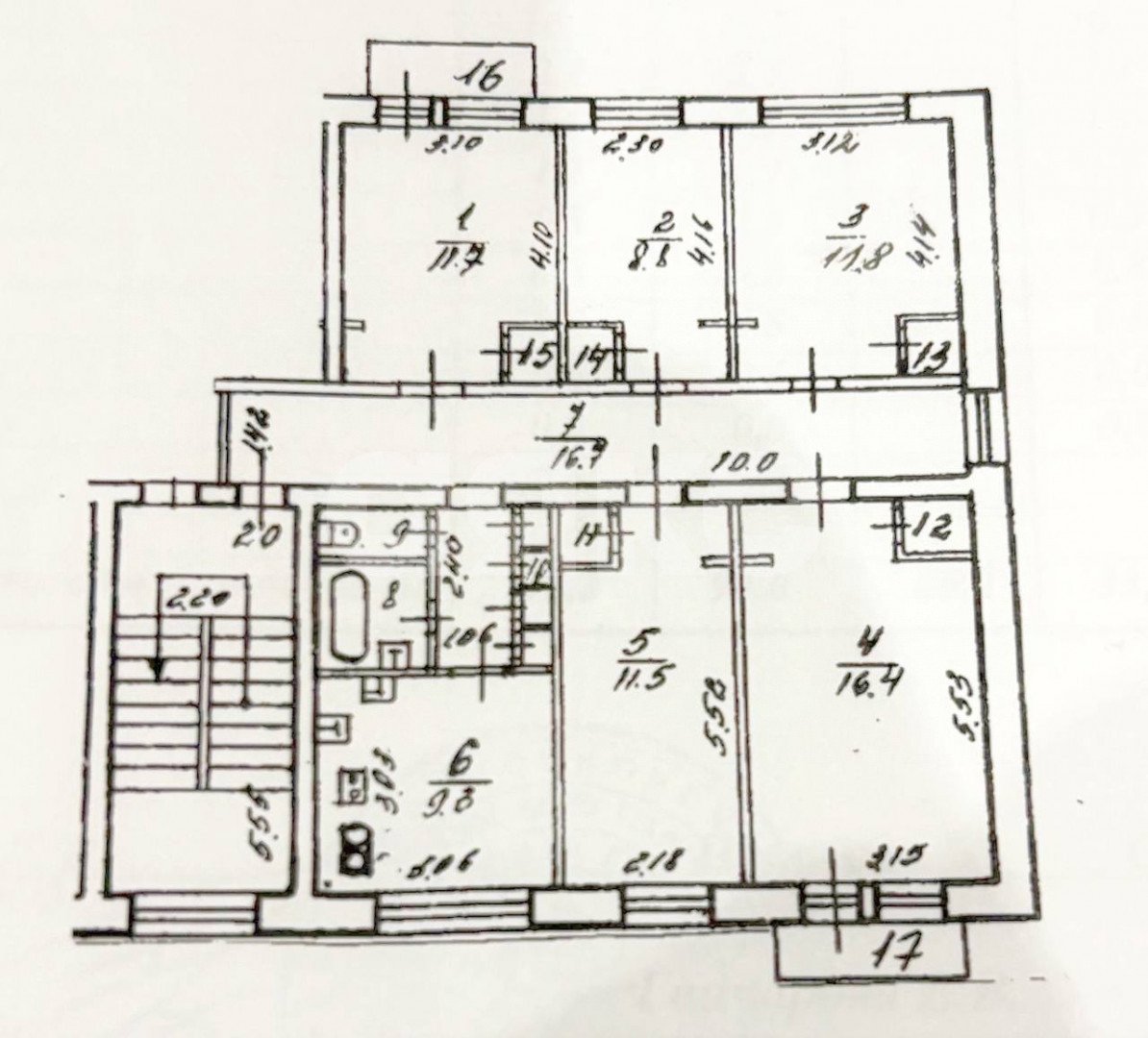 Фото №35: 5+-комнатная квартира 95 м² - Жуковский, мкр. 57-й квартал, ул. Гагарина, 5