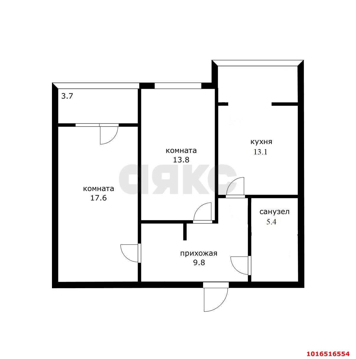 Фото №19: 2-комнатная квартира 55 м² - Краснодар, жилой комплекс Дружный-2, Прикубанский внутригородской округ, Россинского, мкр. жилой комплекс Дружный, б-р Адмиралтейский, 3к3