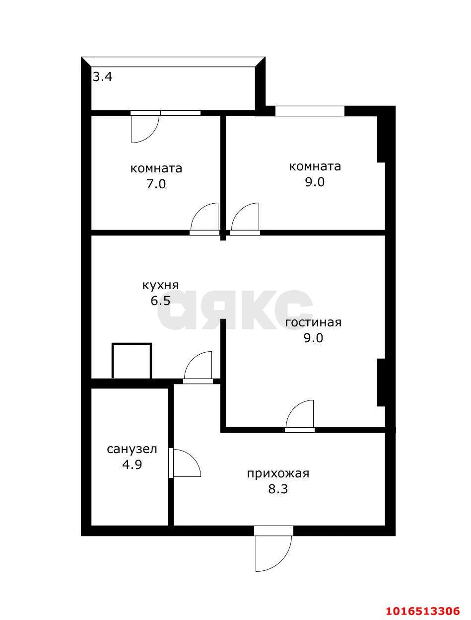 Фото №13: 1-комнатная квартира 43 м² - Краснодар, Музыкальный, ЖК Времена Года, Завод Радиоизмерительных Приборов, Прикубанский внутригородской округ, жилой комплекс Времена года, мкр. имени Петра Метальникова, ул. Петра Метальникова, 5к3