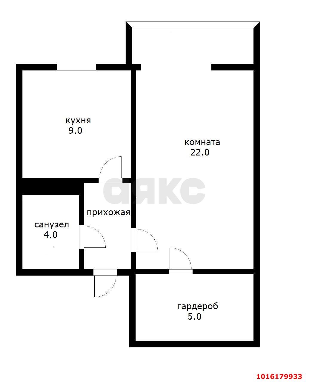 Фото №15: 1-комнатная квартира 44 м² - Краснодар, Прикубанский внутригородской округ, мкр. Славянский, ул. Заполярная, 35к8