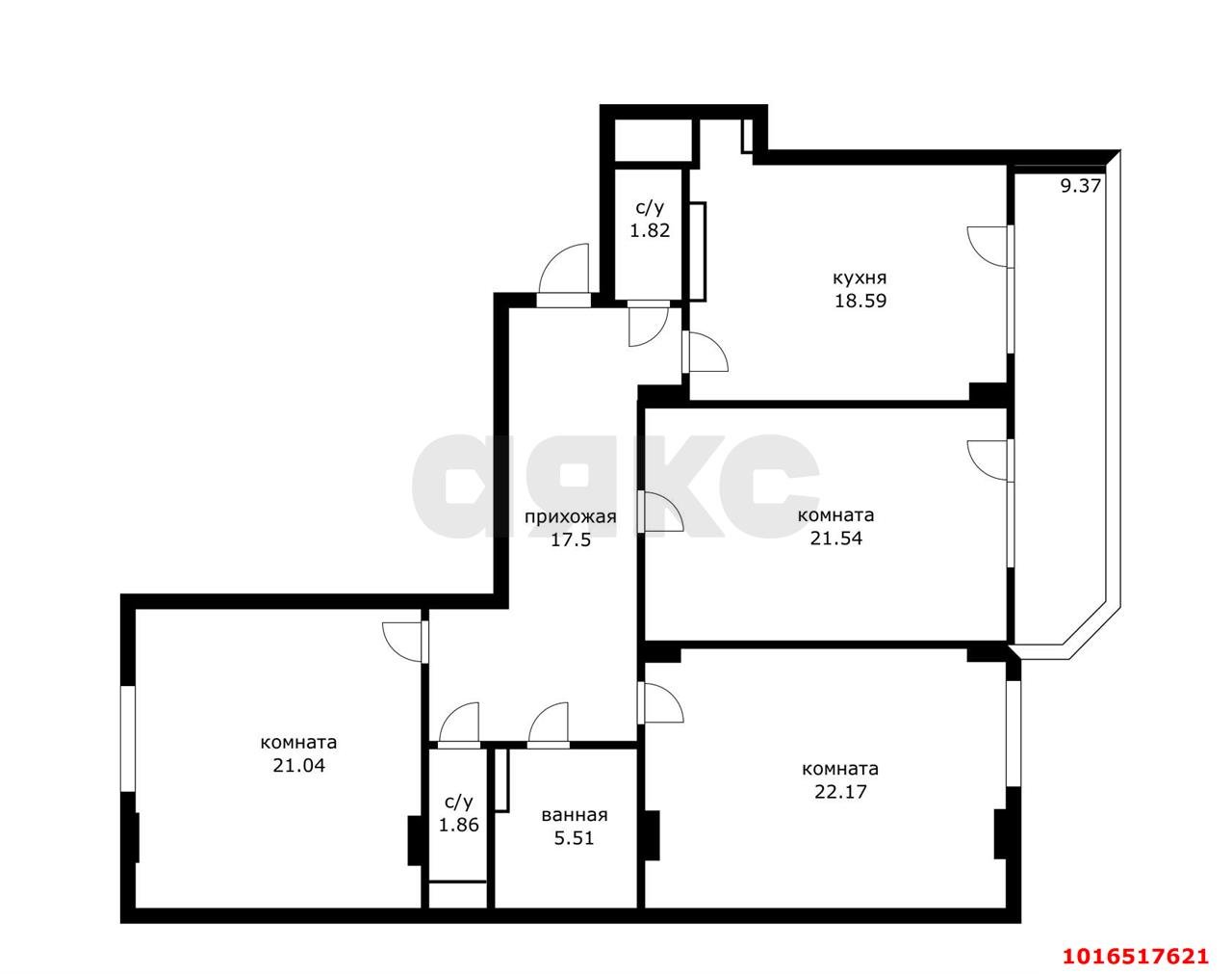 Фото №34: 3-комнатная квартира 120 м² - Краснодар, Прикубанский внутригородской округ, мкр. Завод Измерительных Приборов, ул. Зиповская, 11