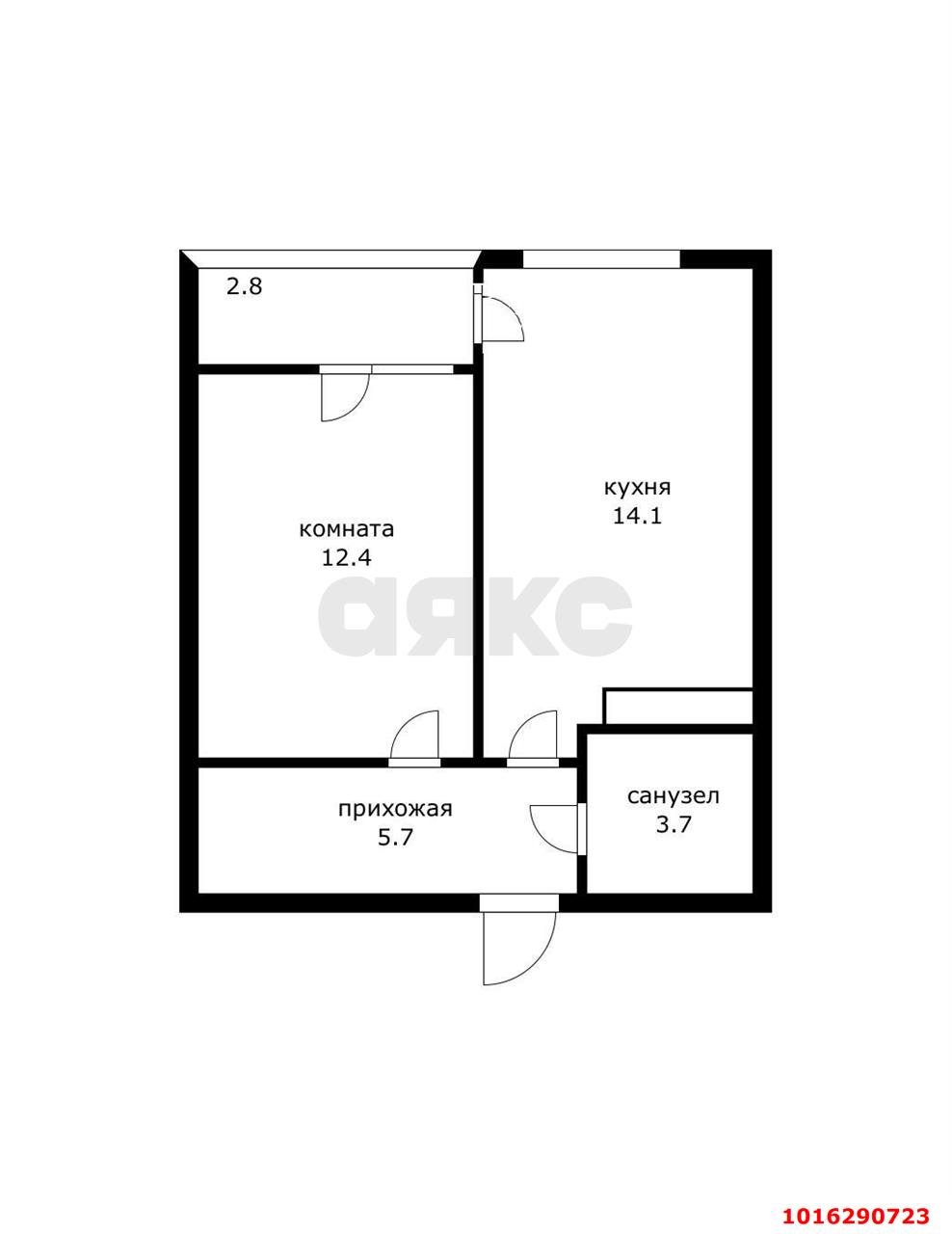 Фото №13: 1-комнатная квартира 35 м² - Краснодар, Прикубанский внутригородской округ, мкр. жилой комплекс Самолёт, ул. Западный Обход, 39/2