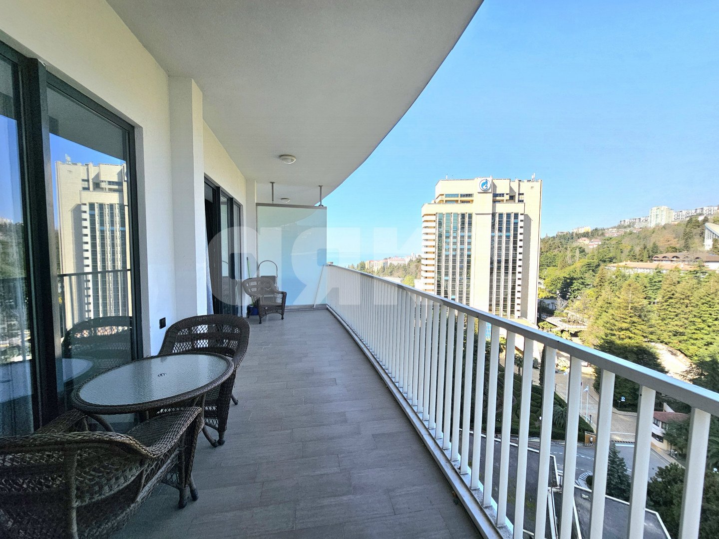 Фото №11: 2-комнатная квартира 101 м² - Сочи, Хостинский, Приморье, мкр. жилой комплекс Актёр Гэлакси, пр-кт Курортный, 105