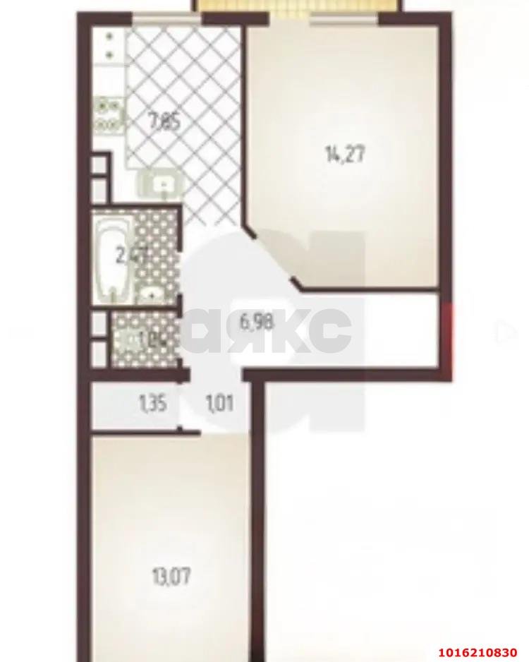 Фото №20: 2-комнатная квартира 48 м² - Краснодар, Прикубанский внутригородской округ, мкр. Краевая Клиническая Больница, ул. Восточно-Кругликовская, 68