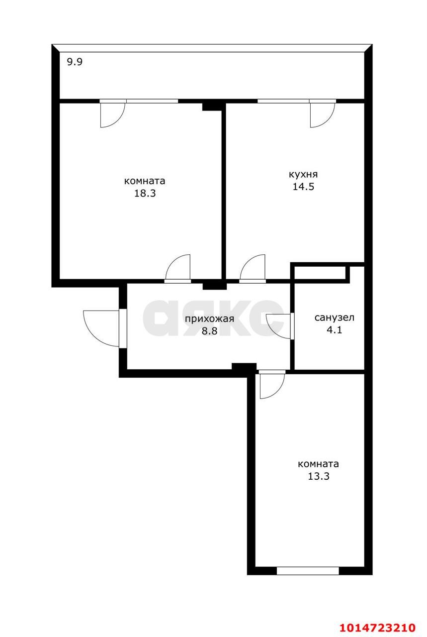 Фото №10: 2-комнатная квартира 68 м² - Краснодар, Прикубанский внутригородской округ, мкр. Краевая Клиническая Больница, ул. Восточно-Кругликовская, 76/1