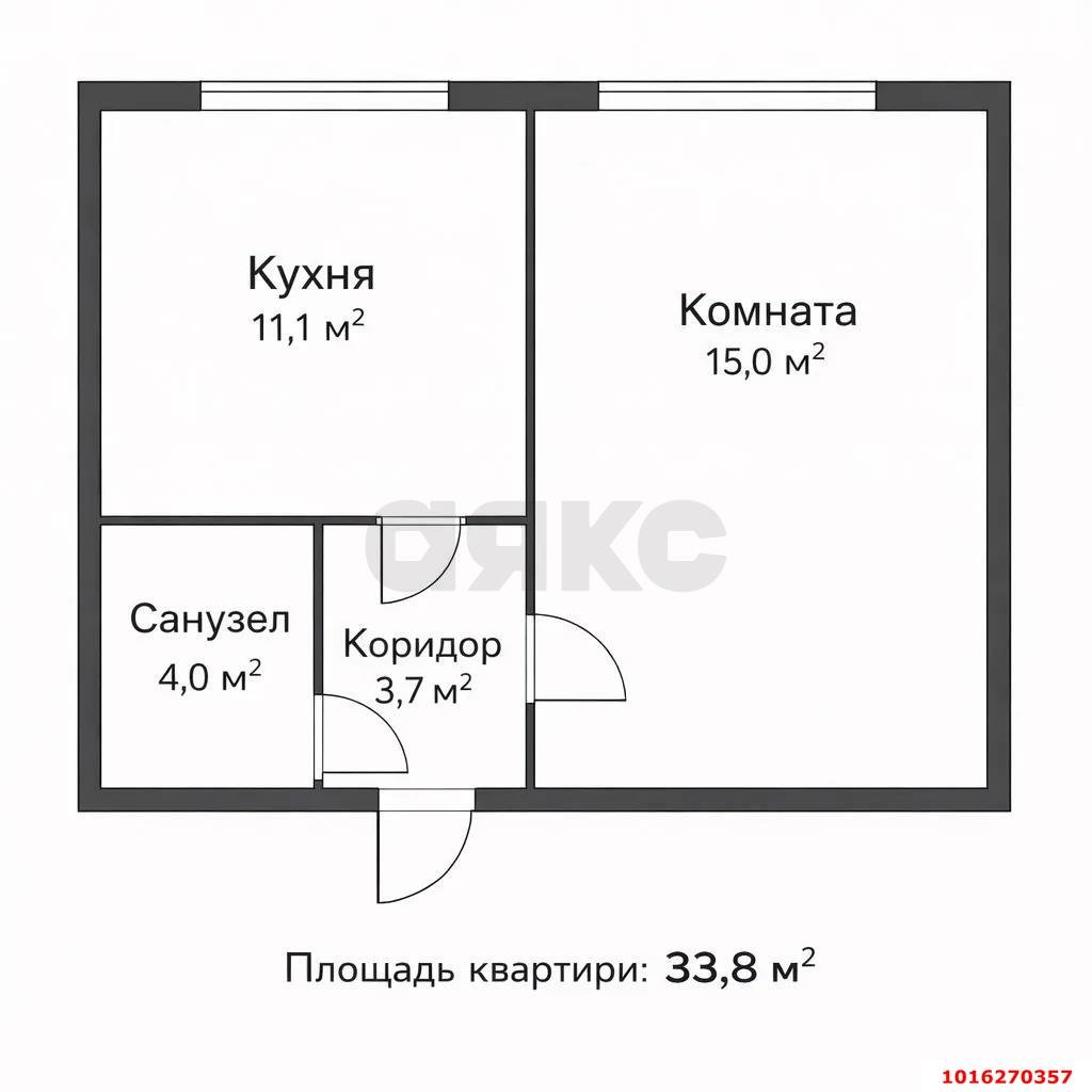 Фото №9: 1-комнатная квартира 33 м² - Усть-Лабинск, мкр. Южная, ул. Краснофорштадская, 1Бк2