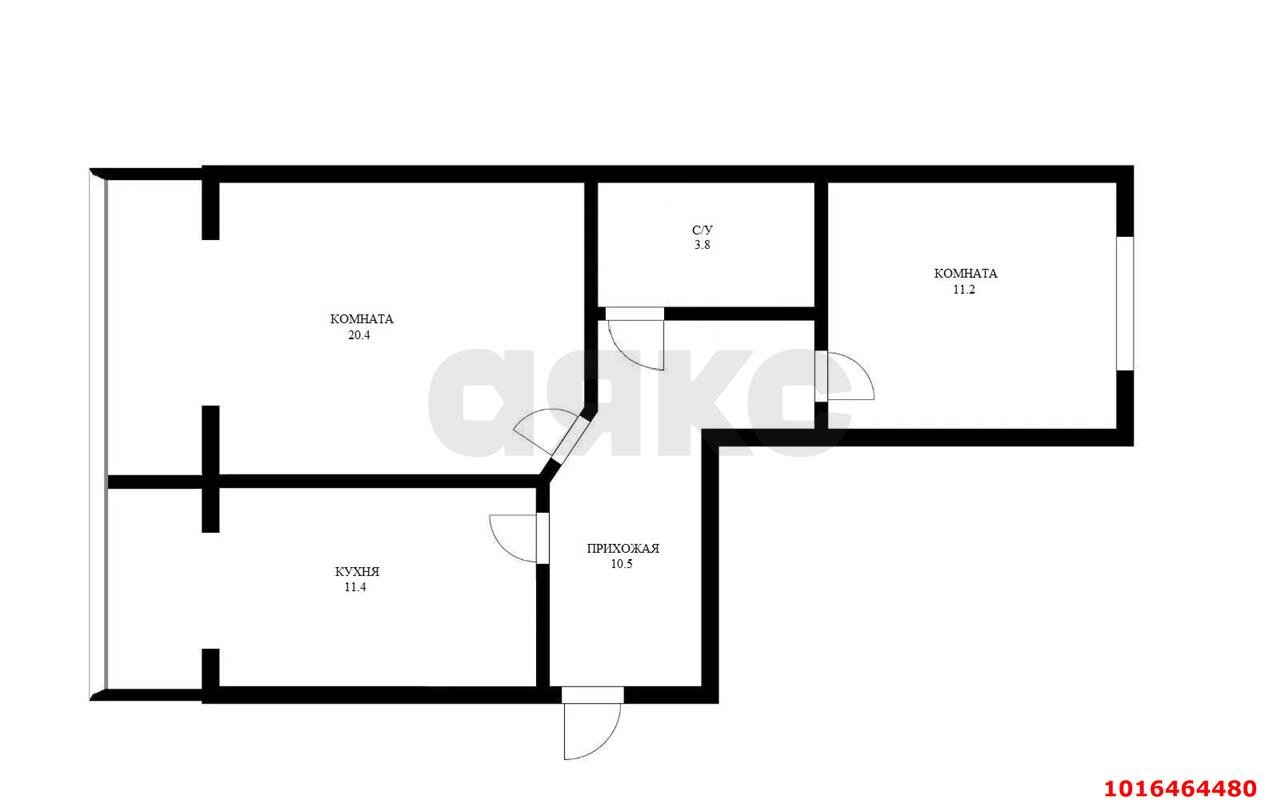 Фото №20: 2-комнатная квартира 57 м² - отделения № 2 СКЗНИИСиВ, мкр. Прикубанский внутригородской округ, ул. Объединённая, 4