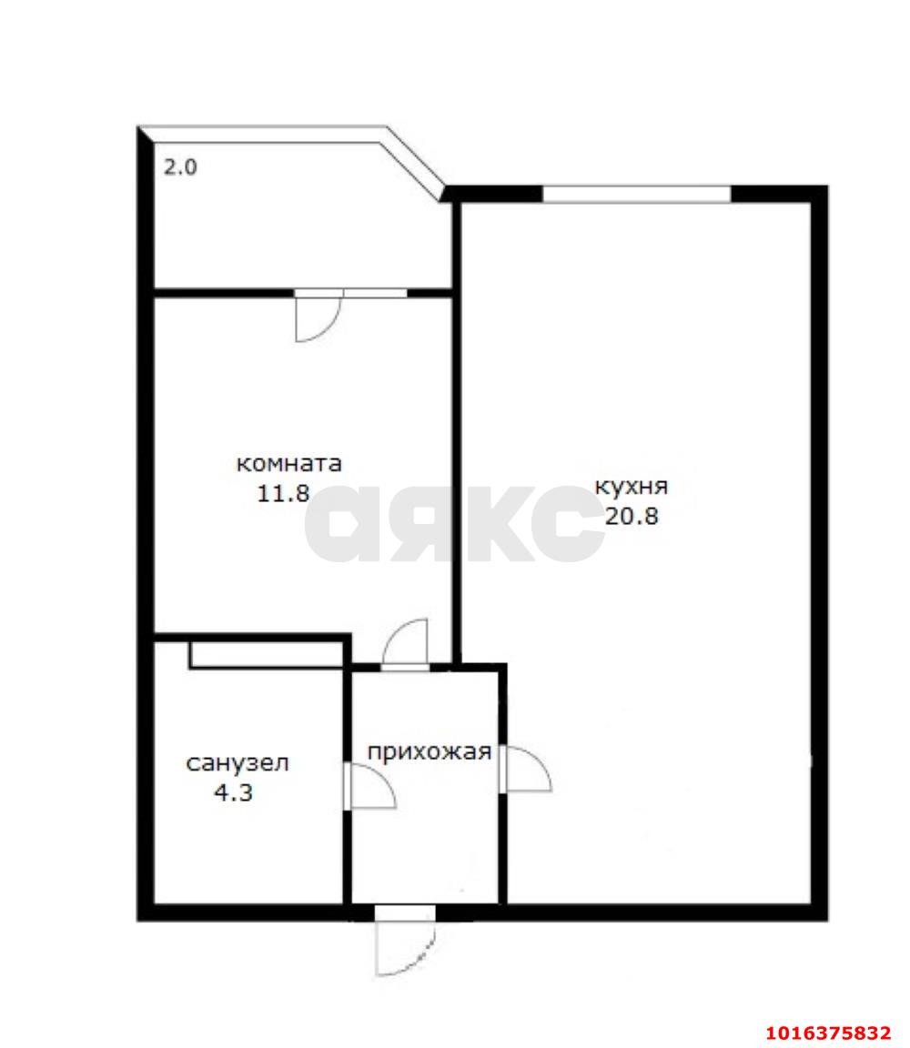 Фото №14: 1-комнатная квартира 42 м² - Краснодар, жилой комплекс Сказка Град, мкр. Карасунский внутригородской округ, ул. имени В.Н. Мачуги, 166Ак1