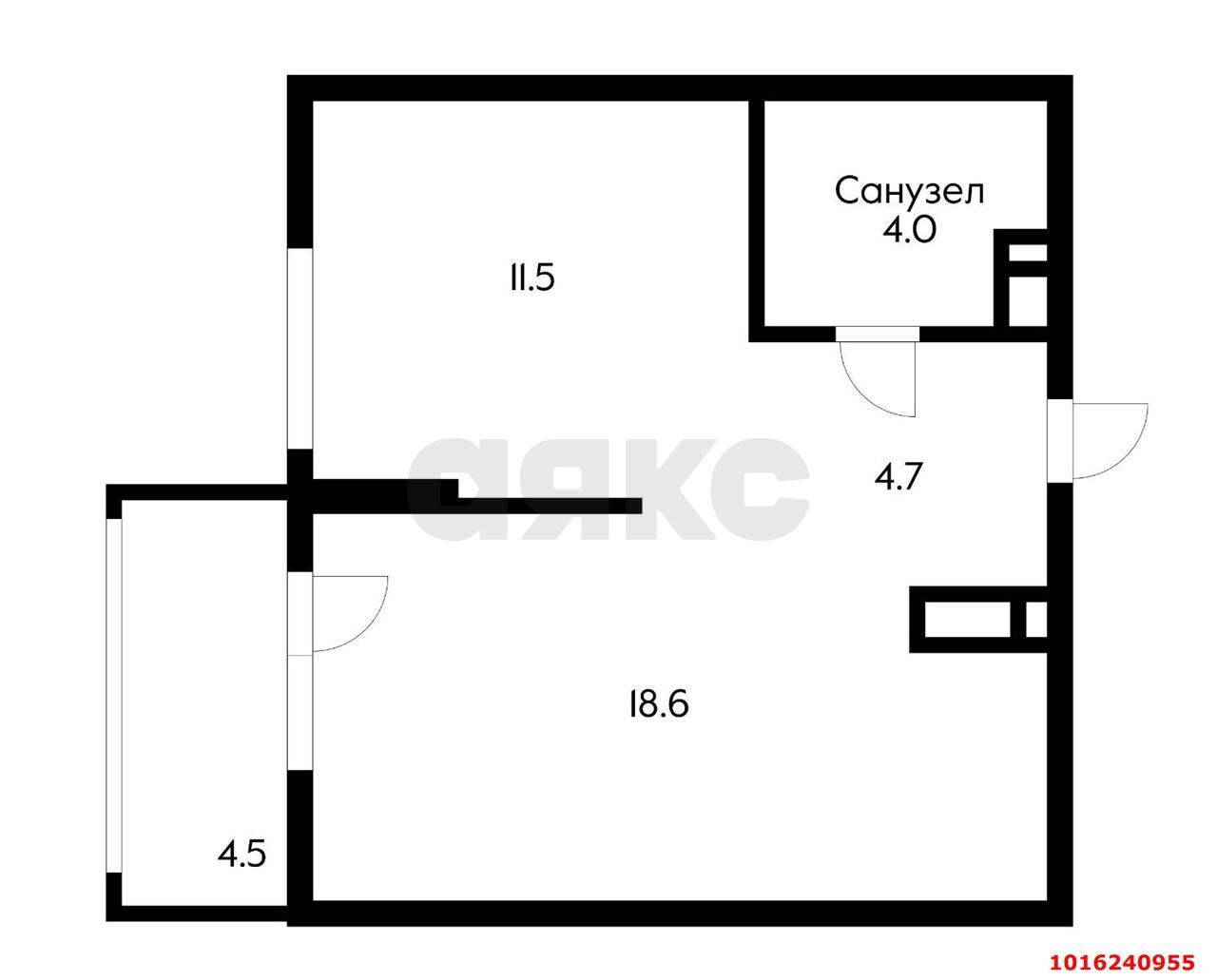 Фото №10: 1-комнатная квартира 43 м² - Краснодар, Прикубанский внутригородской округ, мкр. жилой комплекс Отражение, ул. Конгрессная, 41