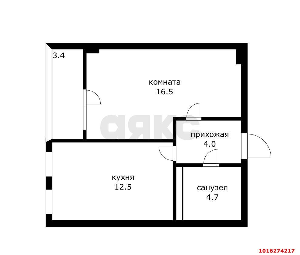 Фото №19: 1-комнатная квартира 40 м² - Краснодар, Прикубанский внутригородской округ, мкр. Фестивальный