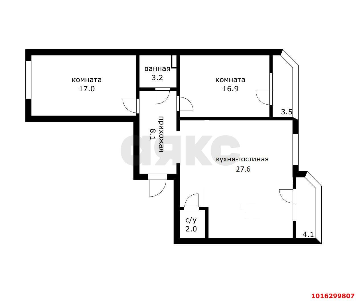 Фото №15: 2-комнатная квартира 88 м² - Краснодар, Прикубанский внутригородской округ, мкр. Восточно-Кругликовский, ул. Героя А.А. Аверкиева, 24