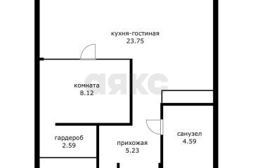 Фото №2: 1-комнатная квартира 44 м² - Краснодар, мкр. Черёмушки, ул. Обрывная, 132/1к8