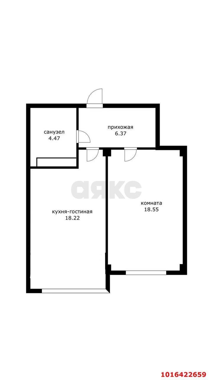 Фото №2: 1-комнатная квартира 42 м² - Краснодар, Центральный внутригородской округ, Центральный, жилой комплекс Арбат, мкр. Западный внутригородской округ, ул. имени П.М. Гаврилова, 88