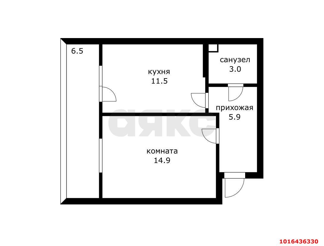 Фото №20: 1-комнатная квартира 37 м² - Краснодар, Прикубанский внутригородской округ, Калинино, имени Петра Метальникова, мкр. ЖК Арбатский, ул. Цезаря Куникова, 18лит4