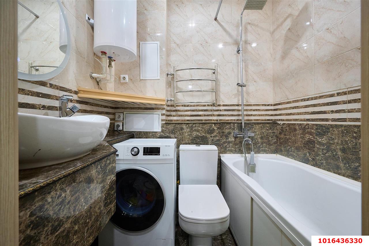 Фото №6: 1-комнатная квартира 37 м² - Краснодар, Прикубанский внутригородской округ, Калинино, имени Петра Метальникова, мкр. ЖК Арбатский, ул. Цезаря Куникова, 18лит4