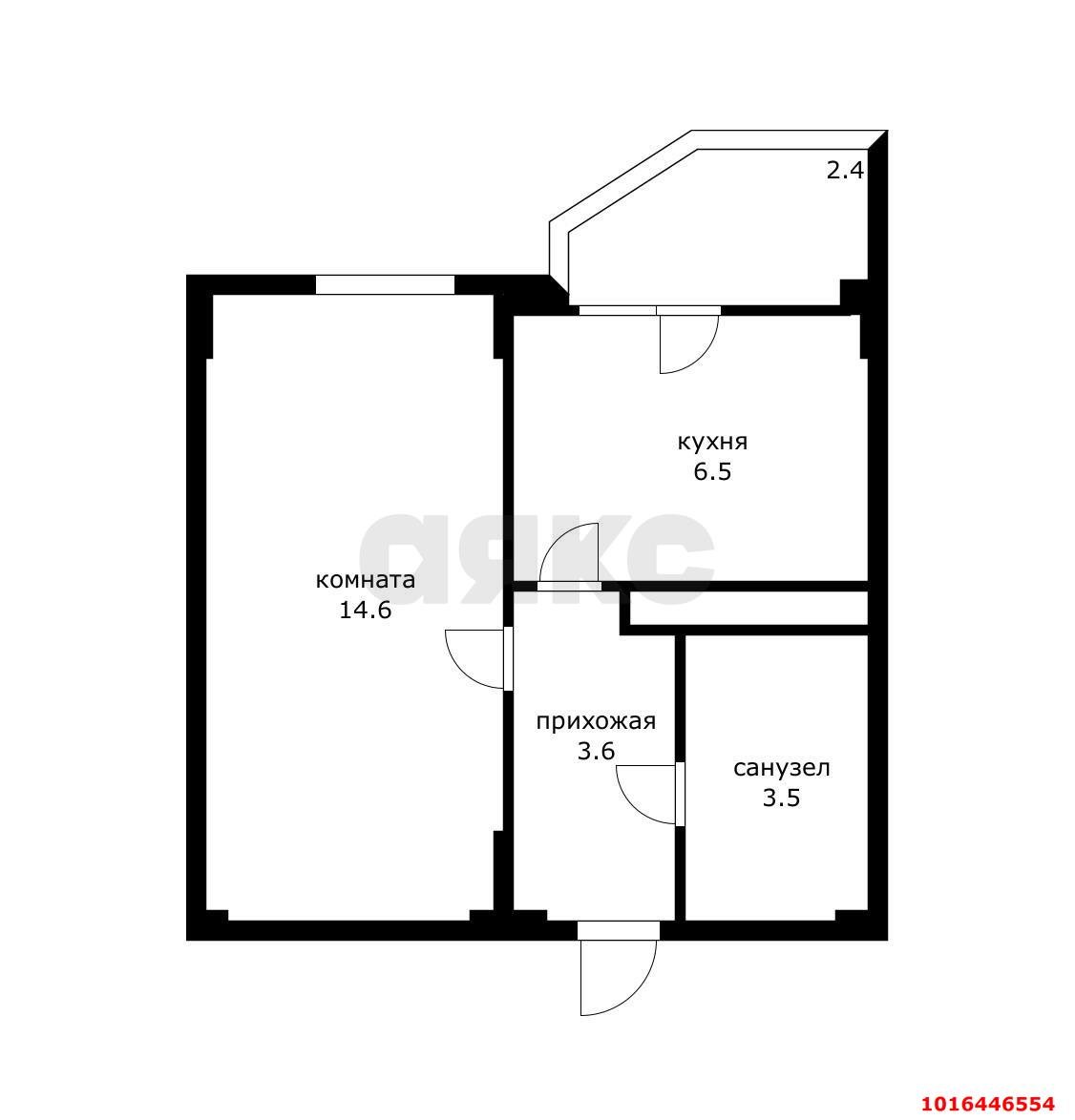 Фото №10: 1-комнатная квартира 30 м² - Краснодар, Прикубанский внутригородской округ, Молодёжный, мкр. жилой комплекс Абрикос, ул. 5-я Дорожная, 68к2