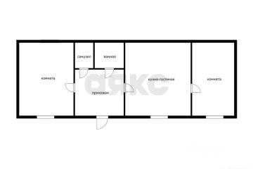 Фото №4: 3-комнатная квартира 77 м² - Хомуты, мкр. квартал Центр, ул. Победы, 48