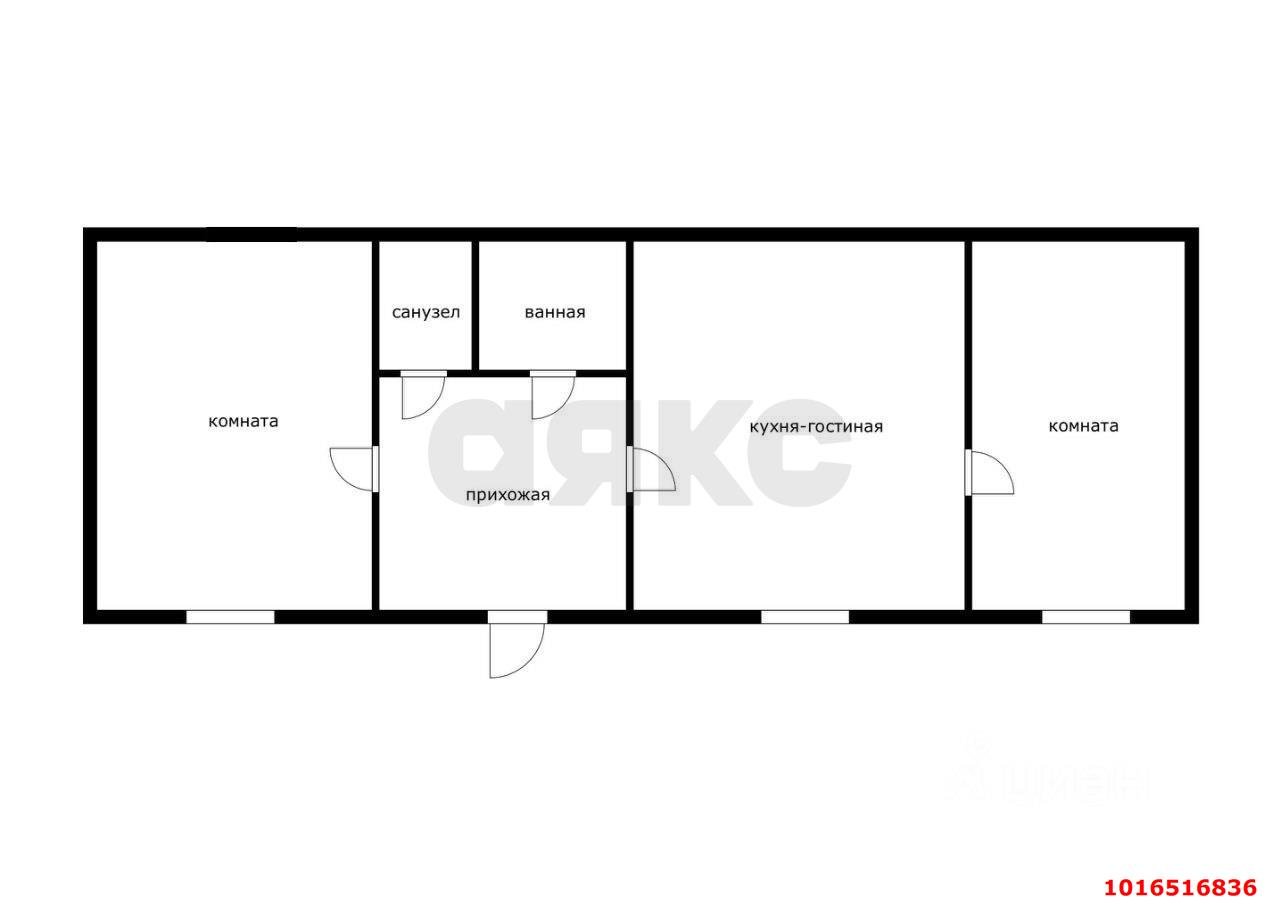 Фото №4: 3-комнатная квартира 77 м² - Хомуты, мкр. квартал Центр, ул. Победы, 48