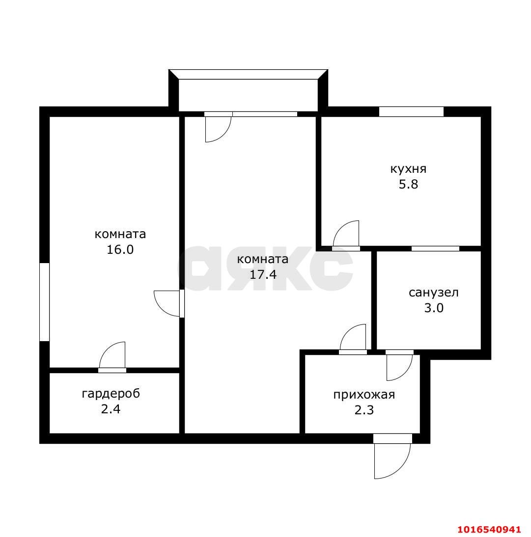 Фото №18: 2-комнатная квартира 42 м² - Краснодар, Карасунский внутригородской округ, мкр. Черёмушки, ул. Ставропольская, 125/2