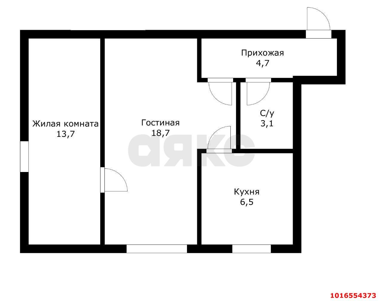Фото №16: 2-комнатная квартира 46 м² - Краснодар, Прикубанский внутригородской округ, мкр. Фестивальный, ул. имени Тургенева, 115