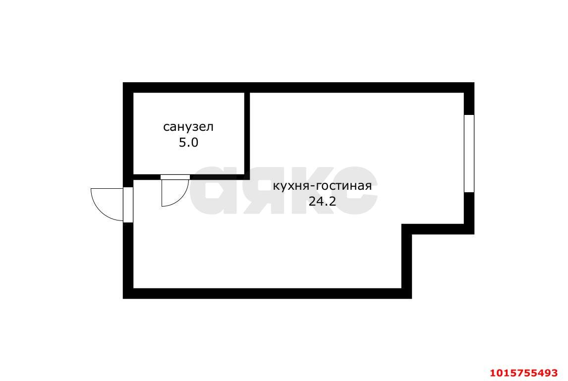 Фото №12: Студия 29 м² - Краснодар, Прикубанский внутригородской округ, мкр. Новый, ул. Каменная, 2/5
