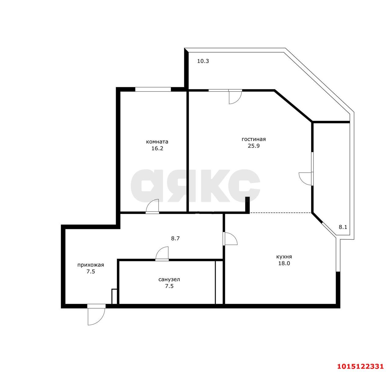 Фото №17: 2-комнатная квартира 96 м² - Краснодар, ул. Ставропольская, 163/1