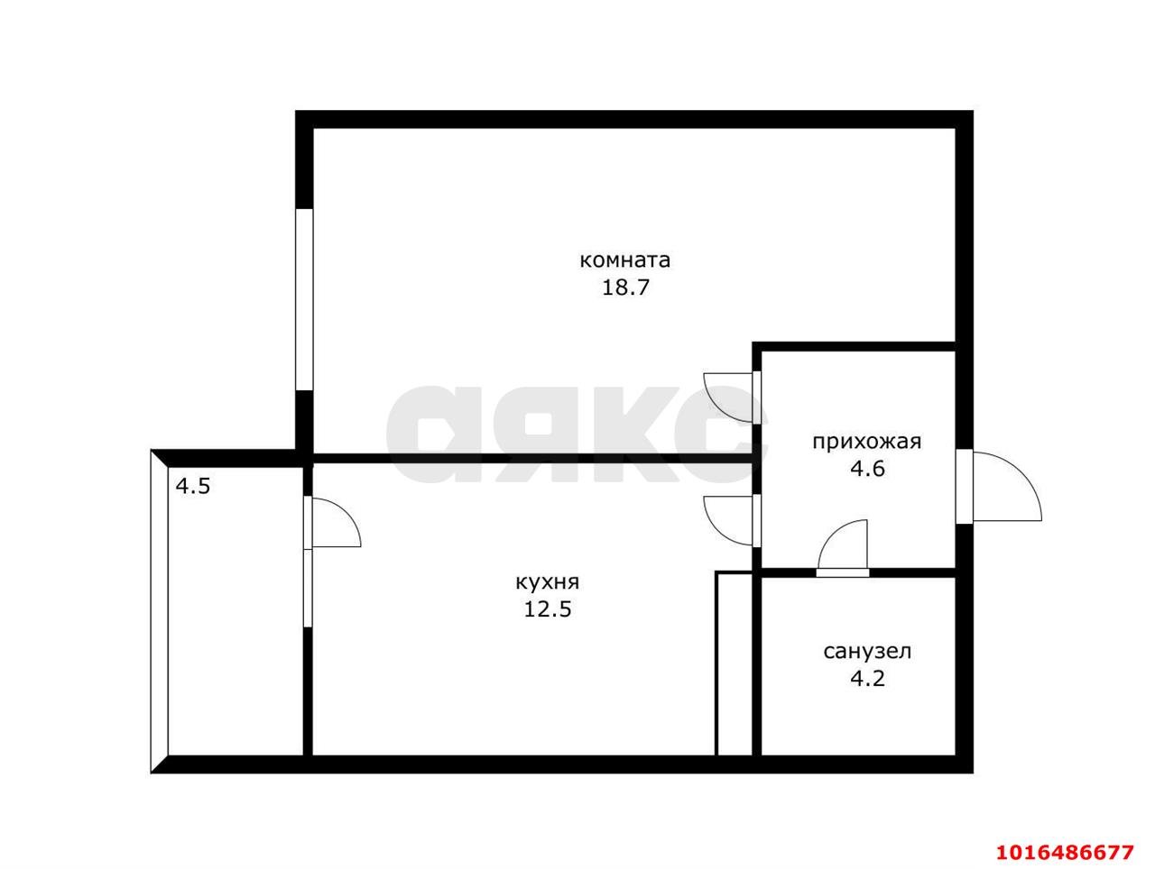 Фото №9: 1-комнатная квартира 44 м² - Краснодар, Прикубанский внутригородской округ, мкр. жилой комплекс Отражение, ул. Конгрессная, 41