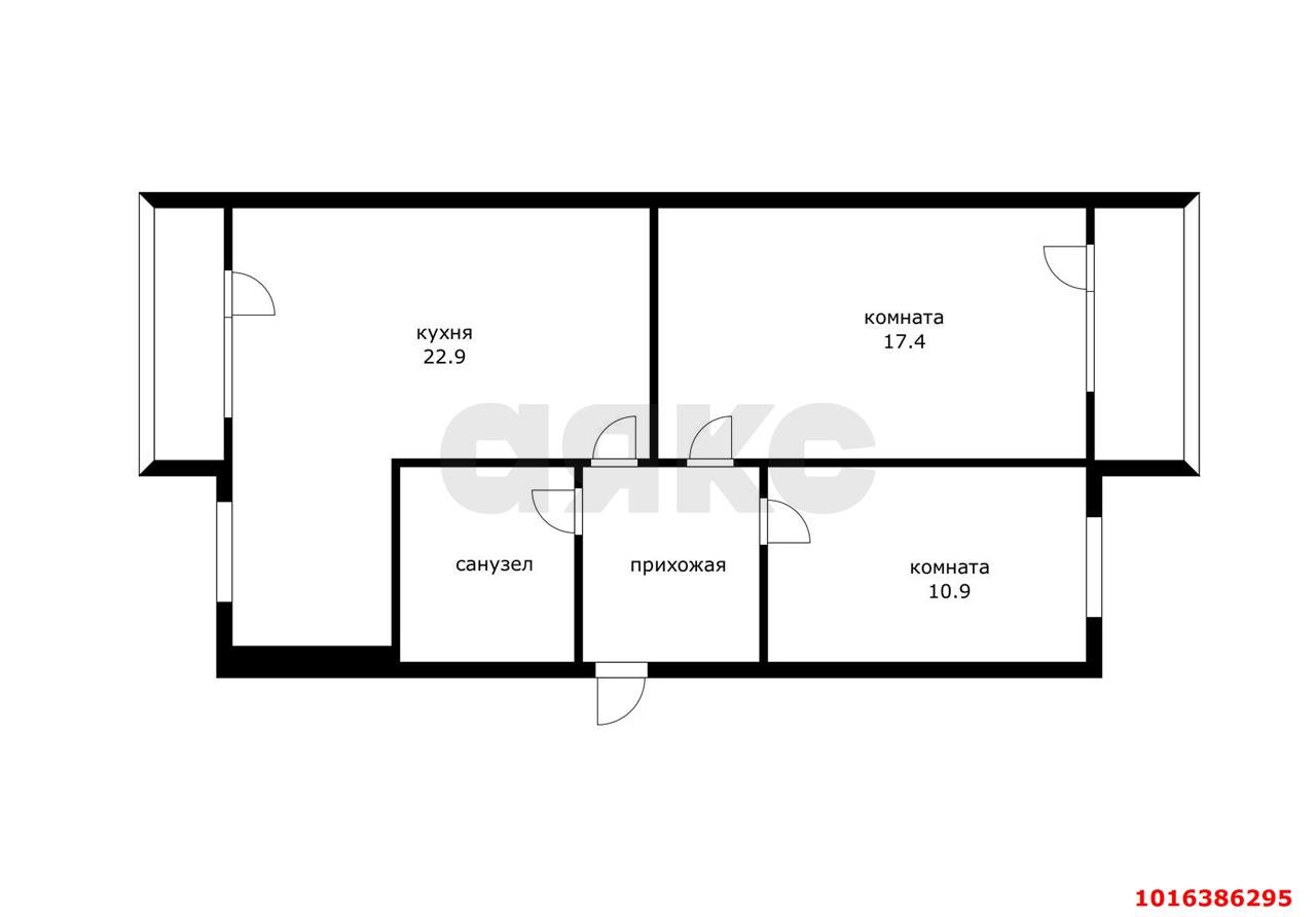Фото №19: 3-комнатная квартира 63 м² - Краснодар, Карасунский внутригородской округ, Центральный внутригородской округ, мкр. Черёмушки, ул. Селезнёва, 92