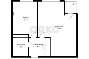 Фото №2: 1-комнатная квартира 40 м² - Краснодар, мкр. жилой комплекс Европа-Сити, ул. Византийская, 7