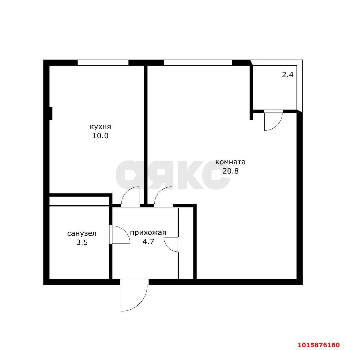 Фото №2: 1-комнатная квартира 40 м² - Краснодар, Прикубанский внутригородской округ, мкр. жилой комплекс Европа-Сити, ул. Византийская, 7