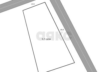 Фото №1: Земельный участок 5.7 сот. - Козет, пер. Дзержинского, 9