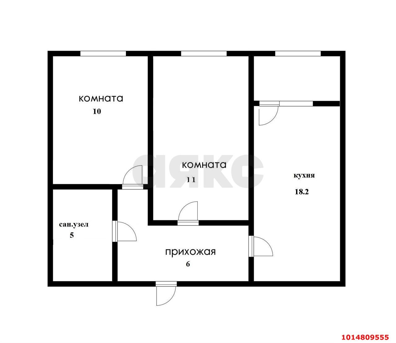 Фото №16: 2-комнатная квартира 50 м² - Краснодар, Черёмушки, Центральный внутригородской округ, жилой комплекс Рекорд, мкр. Карасунский внутригородской округ, ул. Новороссийская, 90/2к2