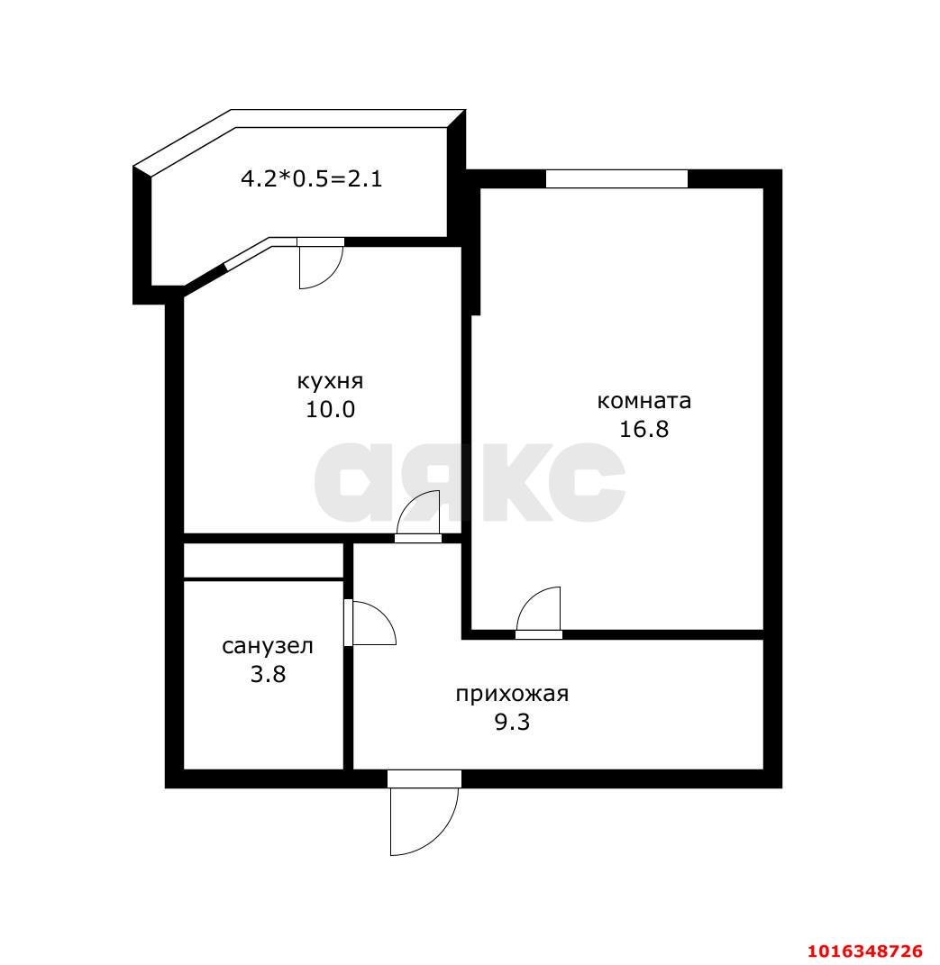 Фото №10: 1-комнатная квартира 42 м² - Краснодар, Прикубанский внутригородской округ, Завод Радиоизмерительных Приборов, жилой комплекс Любимый Дом, мкр. имени Петра Метальникова, ул. Тополиная, 48