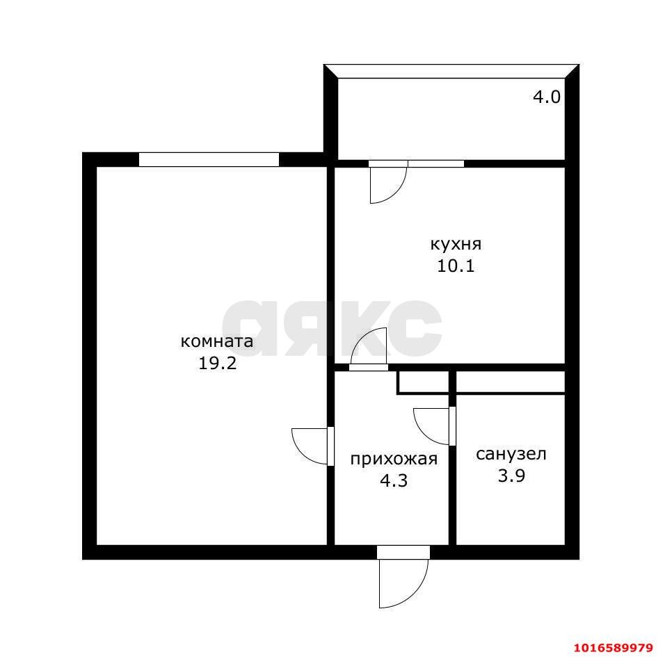 Фото №4: 1-комнатная квартира 38 м² - Краснодар, Прикубанский внутригородской округ, мкр. Восточно-Кругликовский, ул. Черкасская, 137