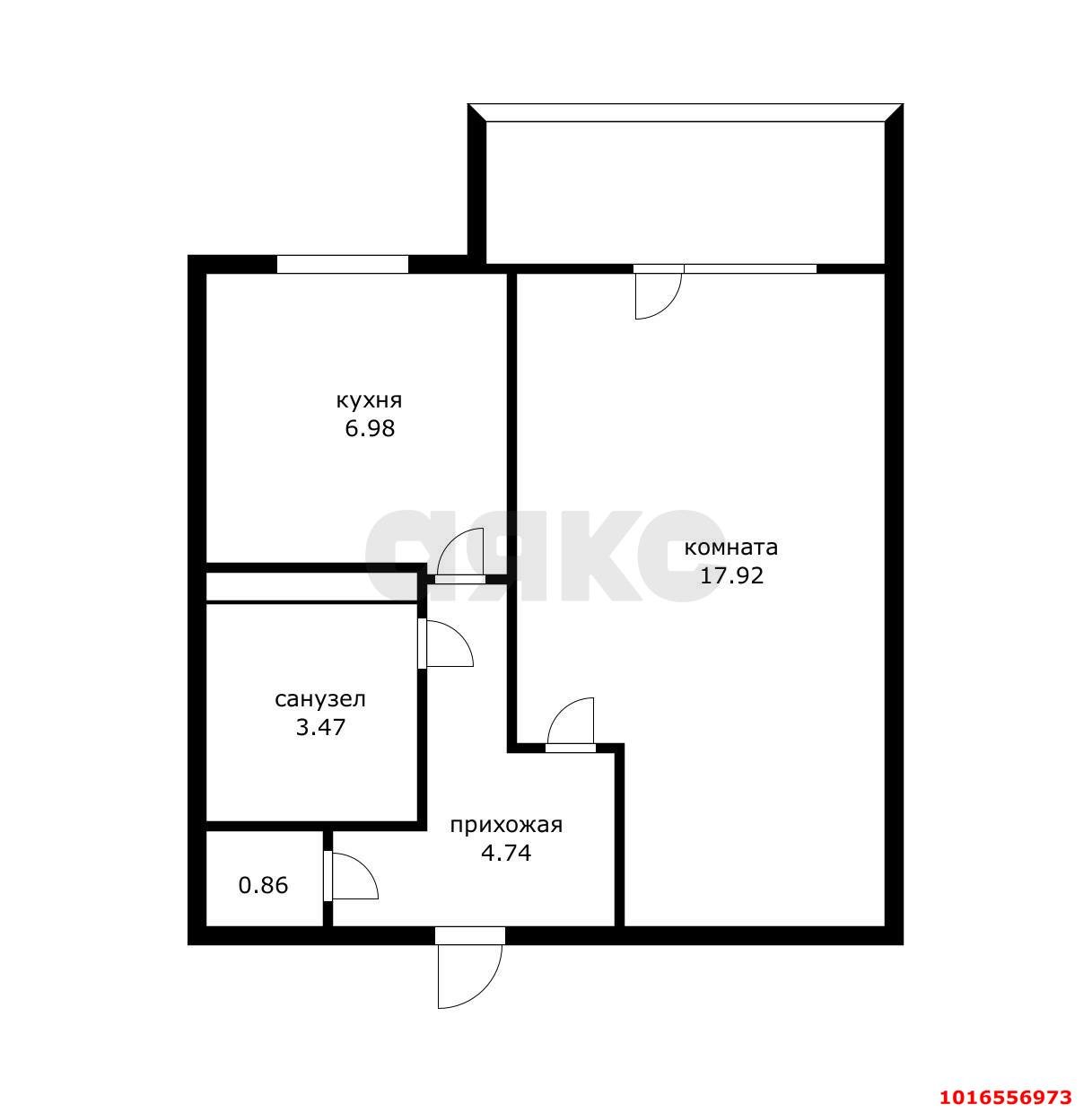 Фото №8: 1-комнатная квартира 35 м² - Краснодар, ул. 1 Мая, 228