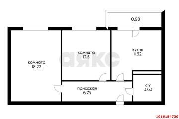 Фото №4: 2-комнатная квартира 53 м² - Краснодар, мкр. Прикубанский внутригородской округ, ул. Краеведа Соловьёва, 6к6