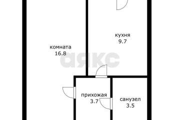 Фото №5: 1-комнатная квартира 33 м² - Краснодар, мкр. Прикубанский внутригородской округ, ул. имени В.М. Комарова, 106Бк8