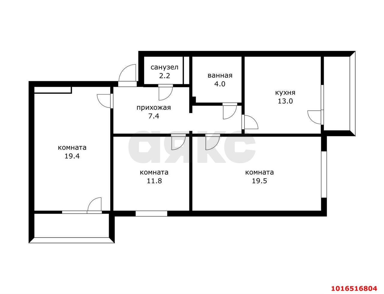 Фото №17: 3-комнатная квартира 85 м² - Краснодар, жилой комплекс Западный Город, мкр. Прикубанский внутригородской округ, ул. Дубравная, 15